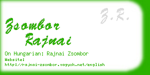 zsombor rajnai business card